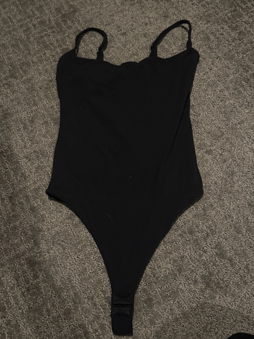 Women's Black Scallop Neck Bodysuit - Classic Everyday Top